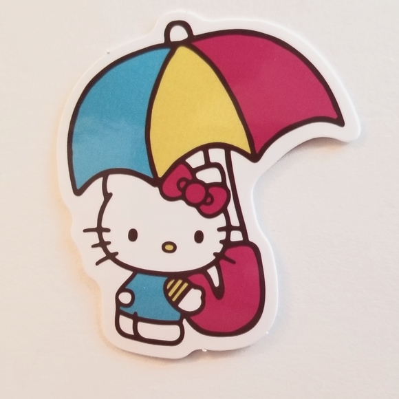 10/$10 Hello Kitty Umbrella Sticker - Picture 1 of 1